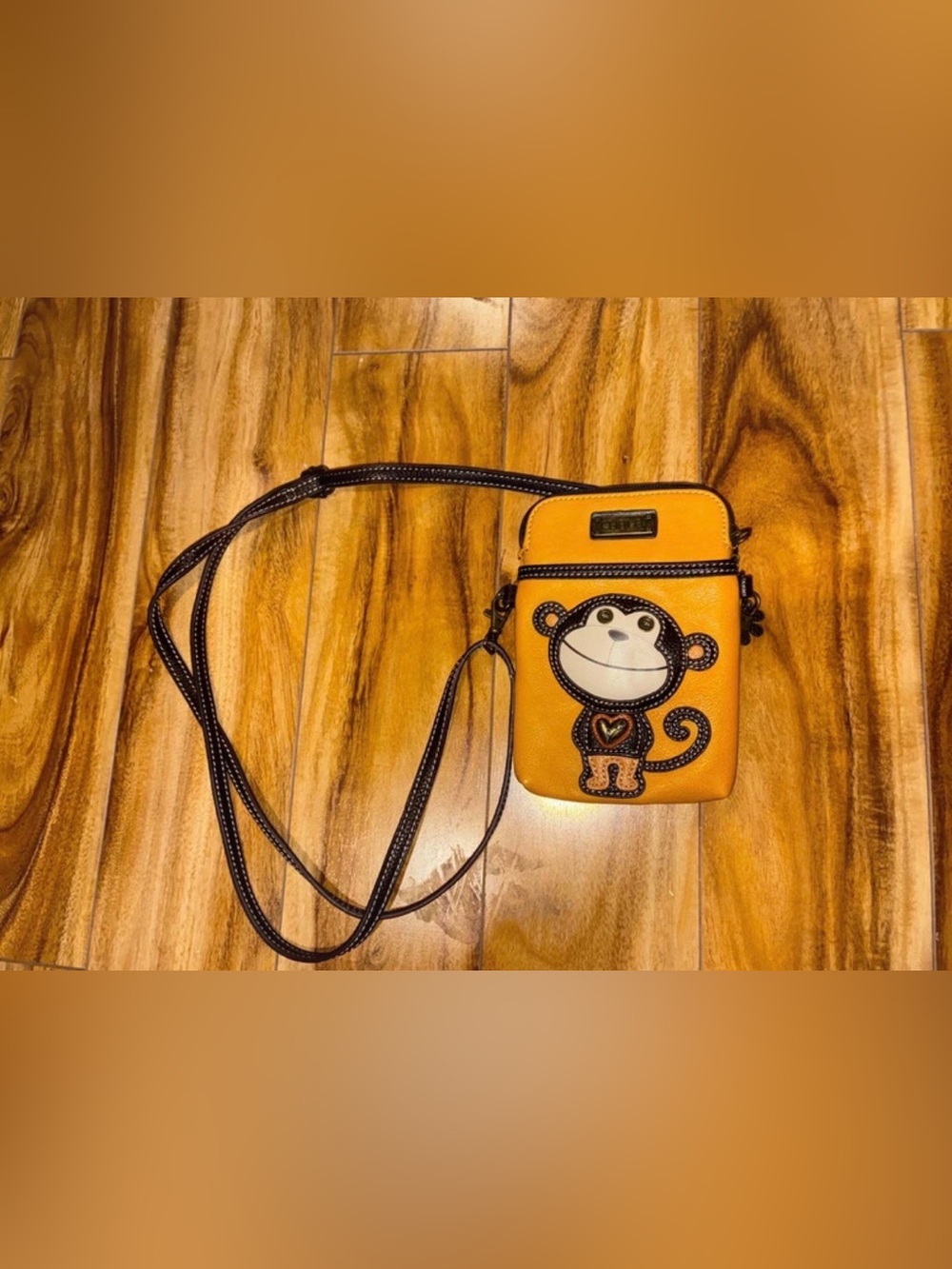 Yellow Chala Monkey Crossbody Bag